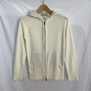 NOT AVAILABLE - Sweater Project Cream Knit Full Zip Hoodie